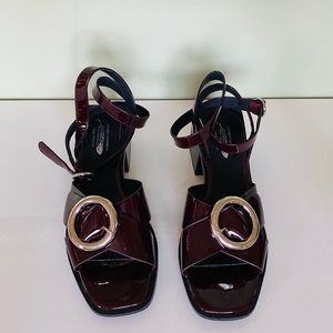 Jeffrey Cambell Gellar Block Heel Wine